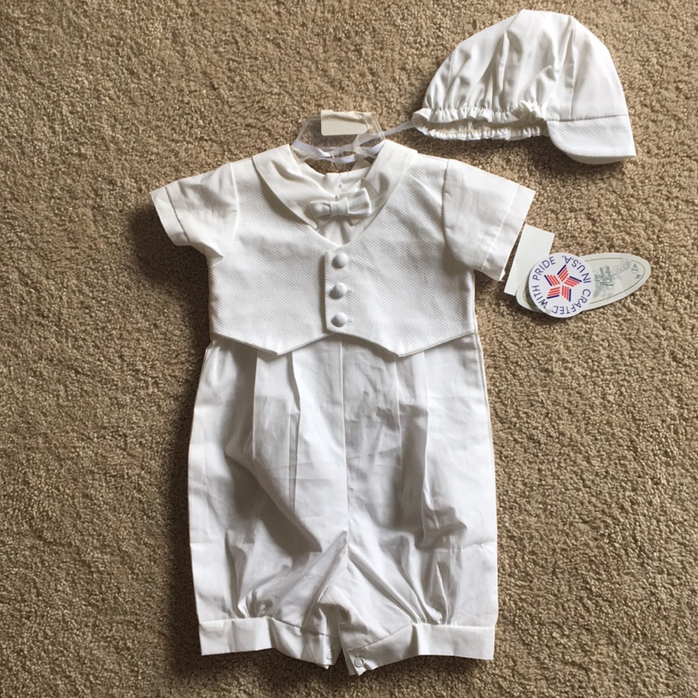 Boys christening outfit